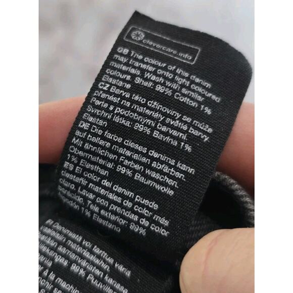 & Other Stories Jeans Womens 29 Straight Denim High Rise Washed Black Crop Short - Picture 10 of 12